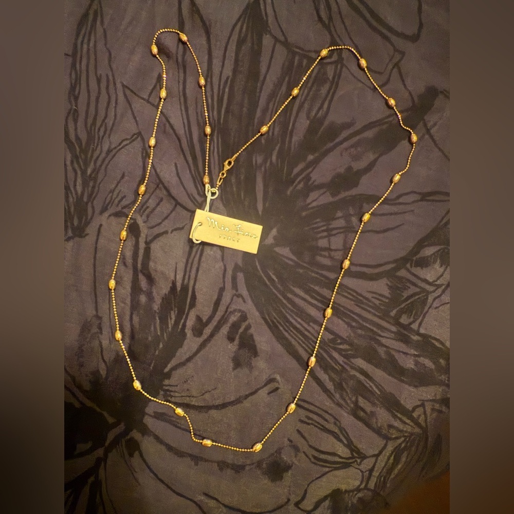 Mia Fiore Italian Sterling Silver Bead Necklace